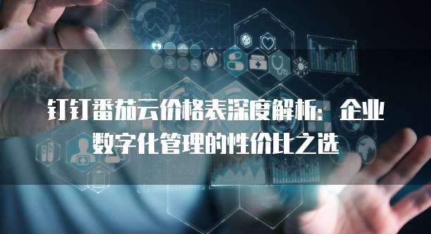 钉钉番茄云价格表深度解析:企业数字化管理的性价比之选