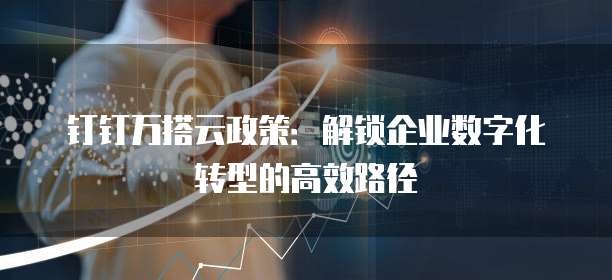 钉钉万搭云政策:解锁企业数字化转型的高效路径