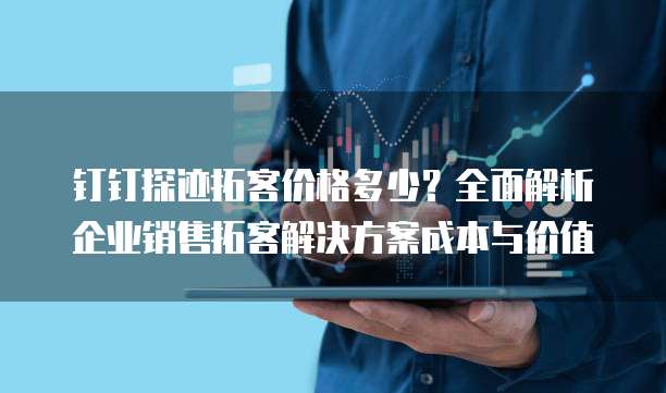 钉钉探迹拓客价格多少?全面解析企业销售拓客解决方案成本与价值
