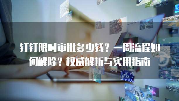 钉钉限时审批多少钱?一周流程如何解除?权威解析与实用指南