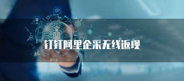 钉钉阿里企采无线返现