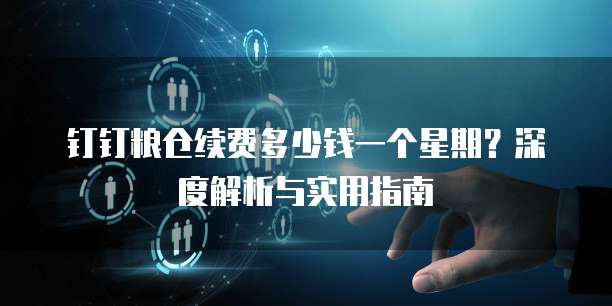 钉钉粮仓续费多少钱一个星期?深度解析与实用指南