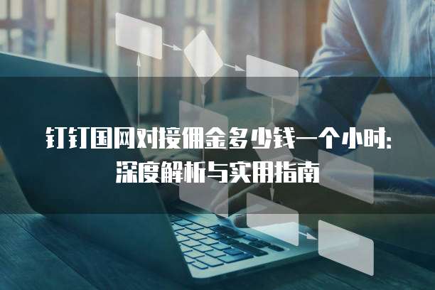 钉钉国网对接佣金多少钱一个小时:深度解析与实用指南