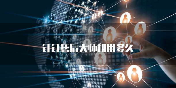 钉钉售后大师租用多久