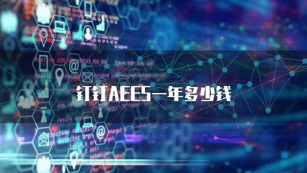 钉钉AEES一年多少钱