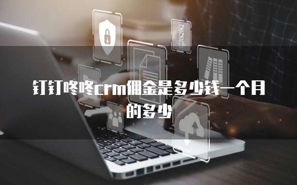 钉钉咚咚crm佣金是多少钱一个月的多少
