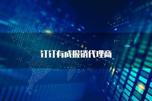钉钉有成报销代理商