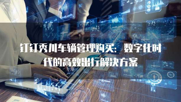 钉钉秀川车辆管理购买:数字化时代的高效出行解决方案