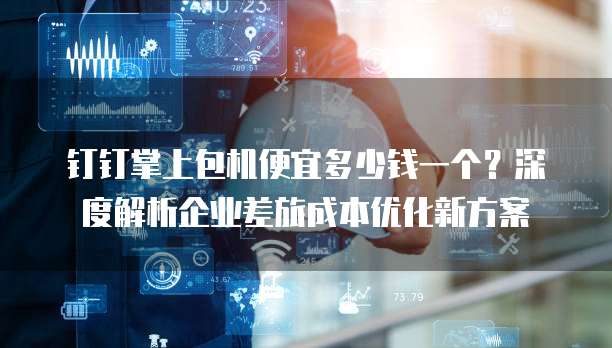 钉钉掌上包机便宜多少钱一个?深度解析企业差旅成本优化新方案