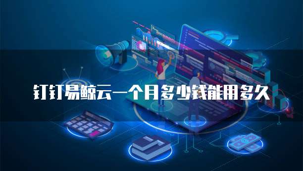 钉钉易鲸云一个月多少钱能用多久