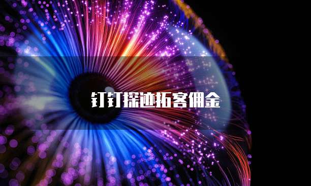 钉钉探迹拓客佣金