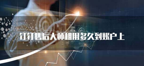 钉钉售后大师租用多久到账户上