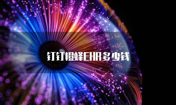 钉钉橙蜂EHR多少钱