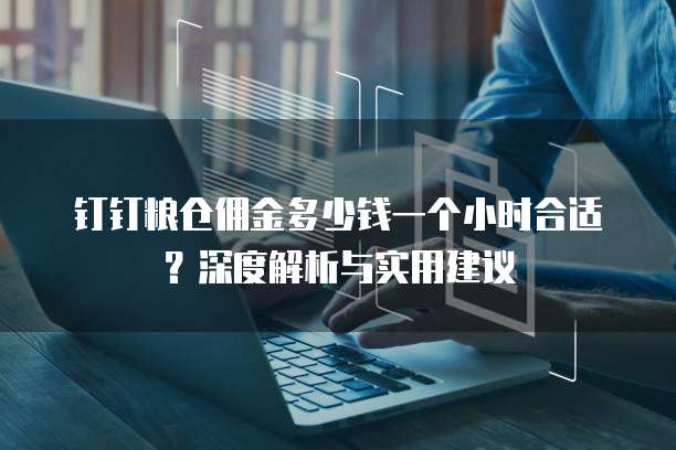 钉钉粮仓佣金多少钱一个小时合适?深度解析与实用建议