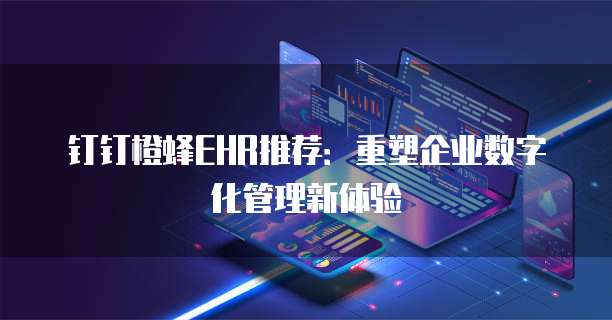 钉钉橙蜂EHR推荐:重塑企业数字化管理新体验