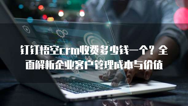 钉钉悟空crm收费多少钱一个?全面解析企业客户管理成本与价值