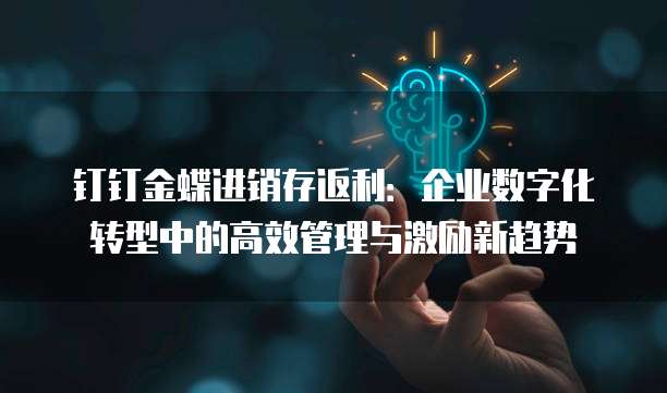 钉钉金蝶进销存返利：企业数字化转型中的高效管理与激励新趋势