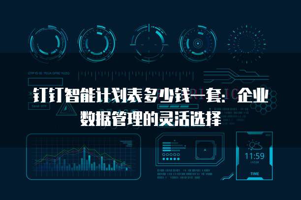 钉钉智能计划表多少钱一套:企业数据管理的灵活选择