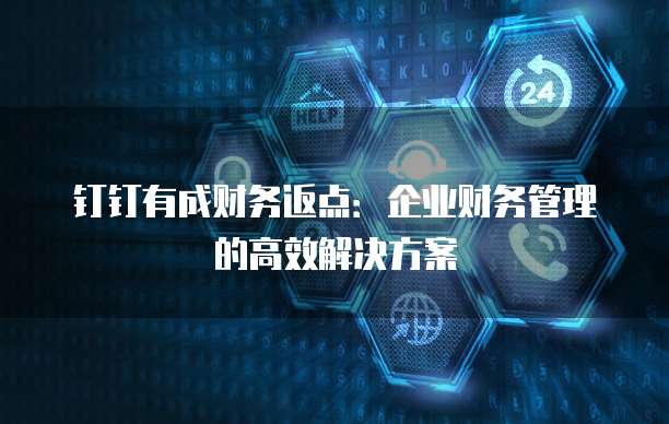 钉钉有成财务返点:企业财务管理的高效解决方案