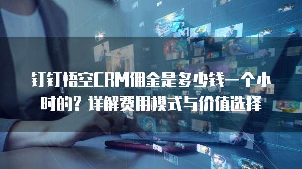钉钉悟空CRM佣金是多少钱一个小时的?详解费用模式与价值选择