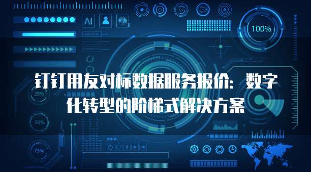 钉钉用友对标数据服务报价:数字化转型的阶梯式解决方案