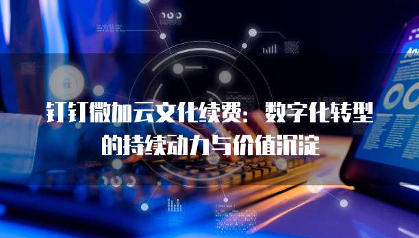 钉钉微加云文化续费:数字化转型的持续动力与价值沉淀