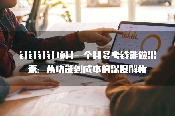 钉钉钉钉项目一个月多少钱能做出来:从功能到成本的深度解析