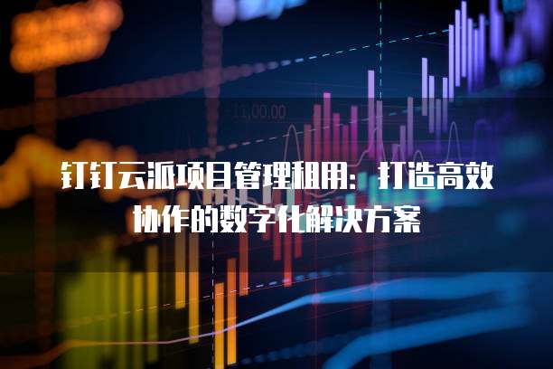 钉钉云派项目管理租用:打造高效协作的数字化解决方案