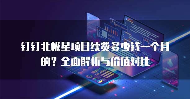钉钉北极星项目续费多少钱一个月的?全面解析与价值对比
