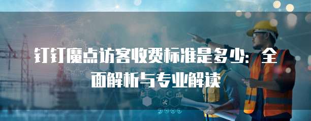 钉钉魔点访客收费标准是多少：全面解析与专业解读