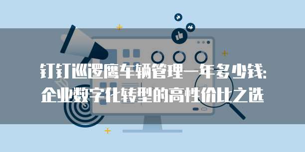 钉钉巡逻鹰车辆管理一年多少钱:企业数字化转型的高性价比之选