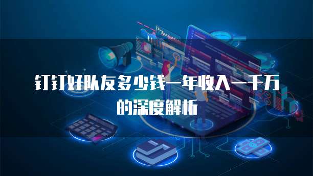 钉钉好队友多少钱一年收入一千万的深度解析