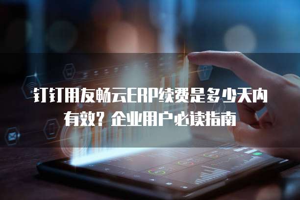 钉钉用友畅云ERP续费是多少天内有效?企业用户必读指南