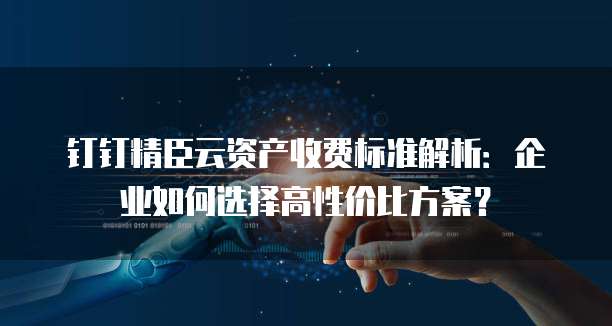 钉钉精臣云资产收费标准解析:企业如何选择高性价比方案?