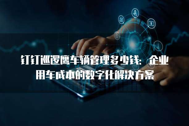 钉钉巡逻鹰车辆管理多少钱:企业用车成本的数字化解决方案