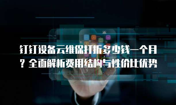 钉钉设备云维保打折多少钱一个月?全面解析费用结构与性价比优势