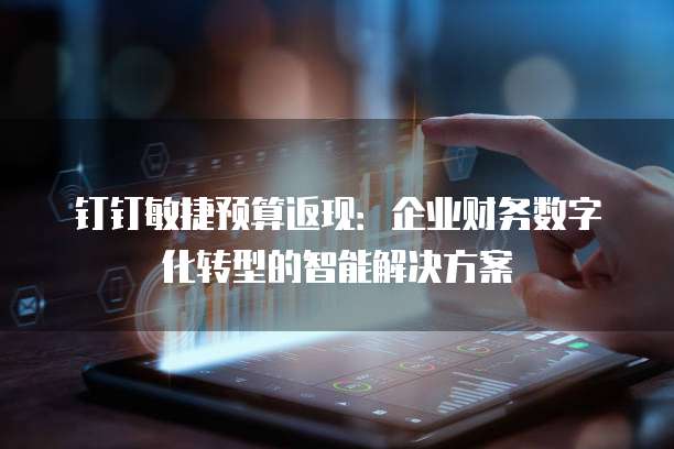 钉钉敏捷预算返现:企业财务数字化转型的智能解决方案