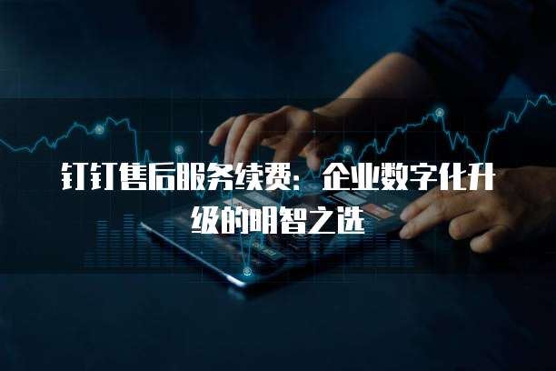 钉钉售后服务续费:企业数字化升级的明智之选
