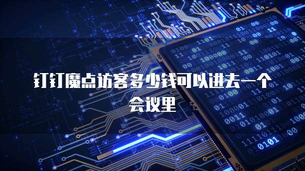 钉钉魔点访客多少钱可以进去一个会议里