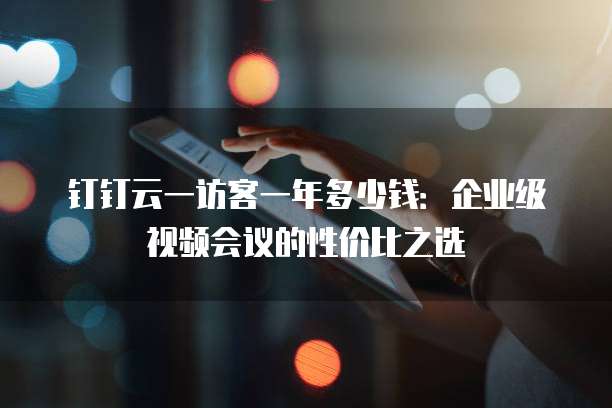 钉钉云一访客一年多少钱:企业级视频会议的性价比之选
