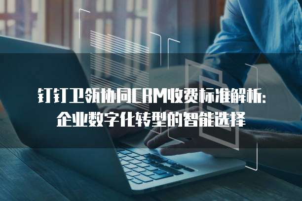 钉钉卫瓴协同CRM收费标准解析:企业数字化转型的智能选择