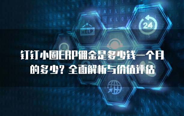 钉钉小圈ERP佣金是多少钱一个月的多少?全面解析与价值评估