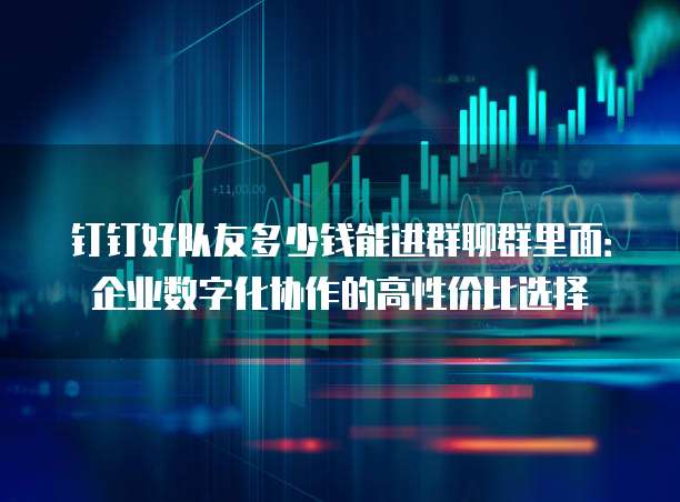 钉钉好队友多少钱能进群聊群里面:企业数字化协作的高性价比选择