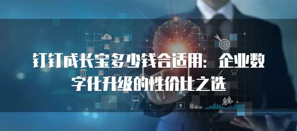 钉钉成长宝多少钱合适用:企业数字化升级的性价比之选
