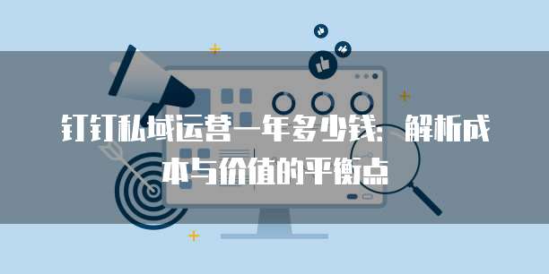 钉钉私域运营一年多少钱:解析成本与价值的平衡点