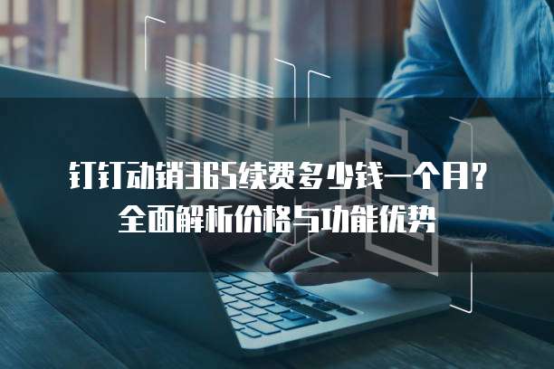 钉钉动销365续费多少钱一个月?全面解析价格与功能优势