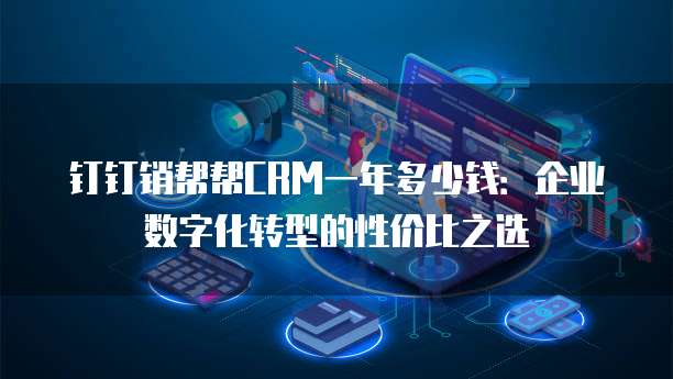 钉钉销帮帮CRM一年多少钱:企业数字化转型的性价比之选