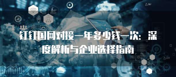 钉钉国网对接一年多少钱一次:深度解析与企业选择指南