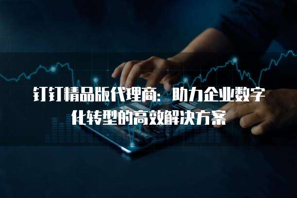 钉钉精品版代理商:助力企业数字化转型的高效解决方案