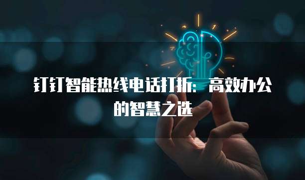 钉钉智能热线电话打折：高效办公的智慧之选
